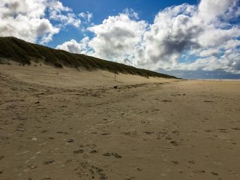 Scenic view of desert against sky