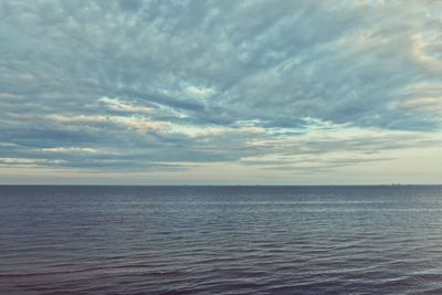 Scenic view of seascape against sky