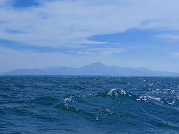 Scenic view of sea against sky