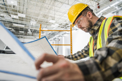 Man working at construction site