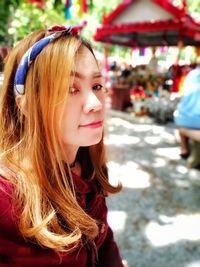 Portrait of a beautiful young woman