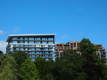 Buildings against blue sky