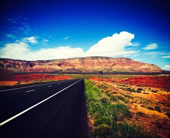 Country road passing through landscape