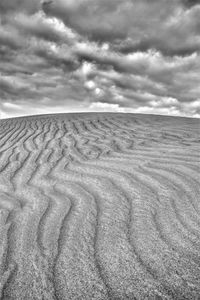Scenic view of desert against sky