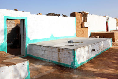 Old houses in village at rajasthan on sunny day