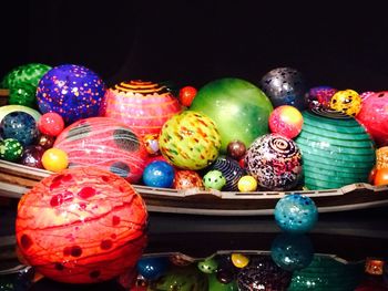 Close-up of colorful lanterns