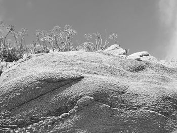 Scenic view of land against sky