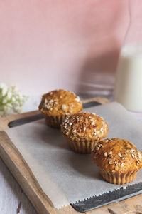 Close-up of bread on table