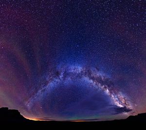 Low angle view of stars in sky