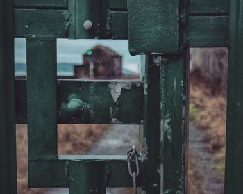 Close-up of glass window