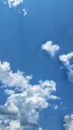 Low angle view of cloudy sky