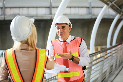Mid adult man working