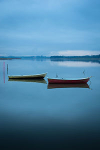 Rowboats on norsminde inlet