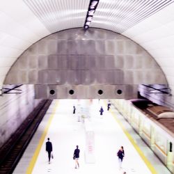 Interior of subway station