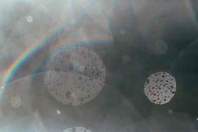 Close-up of bubbles in water