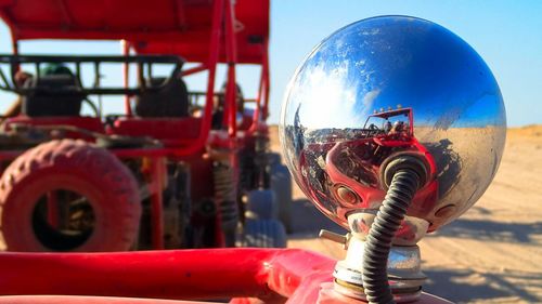Close-up of red object against blurred background
