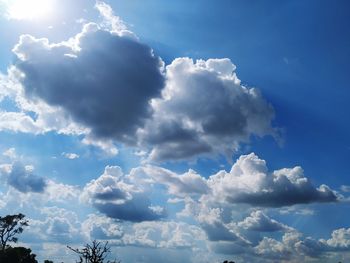 Low angle view of clouds in sky