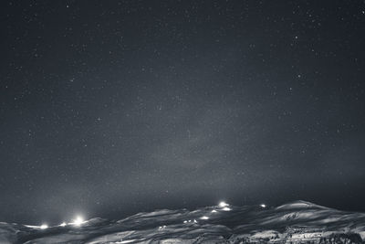 Scenic view of star field at night