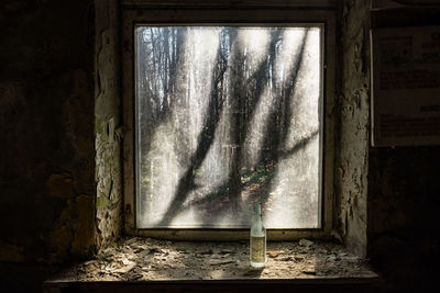 Interior of abandoned house