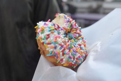 Close-up of donut