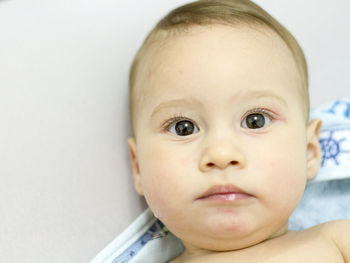 Close-up portrait of boy