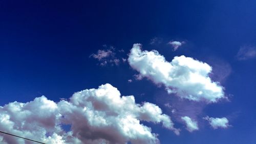 Low angle view of clouds in sky