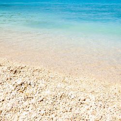 High angle view of beach