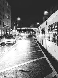 City street at night