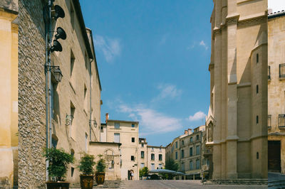 Low angle view of historic building