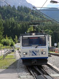 Train on railroad track