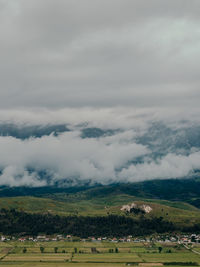 Scenic view of landscape against sky