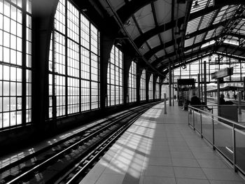 View of railroad station platform