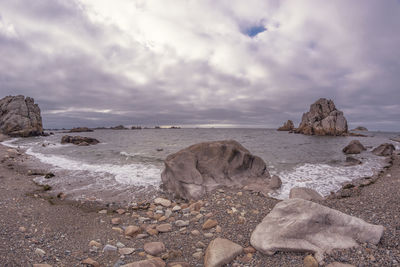 Scenic view of sea against sky