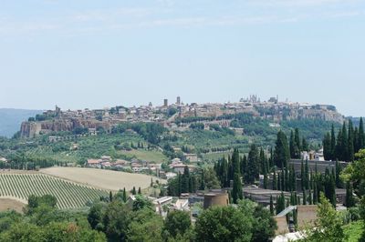 Residential buildings in town