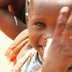 Close-up portrait of boy