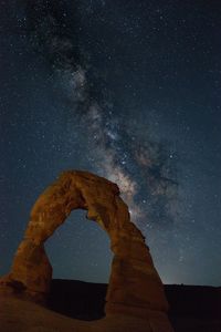 Low angle view of stars in sky