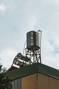 Low angle view of built structure against sky