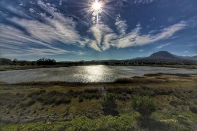 Scenic view of landscape against sky