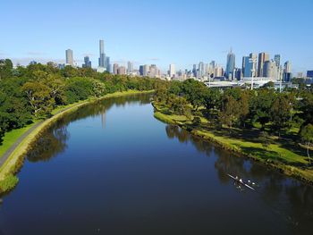 View of city at waterfront