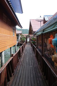 Footbridge in city