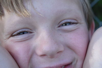 Close-up portrait of girl