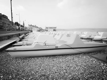 Boats in river