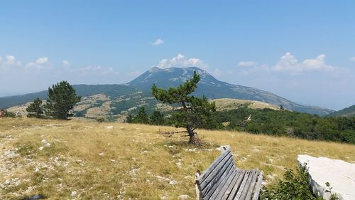 Scenic view of landscape against sky