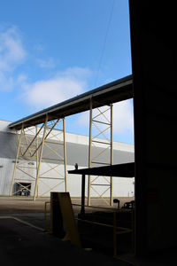 Low angle view of built structure against sky