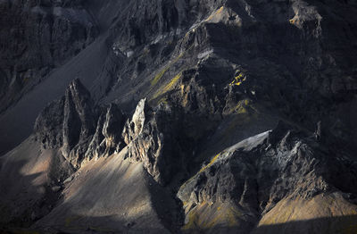 Aerial view of mountain range