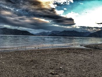 Scenic view of sea against sky