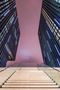 Low angle view of modern building against sky