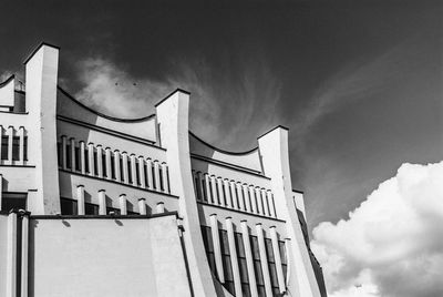 Low angle view of building against sky