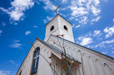 Low angle view of building against sky