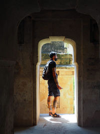 Man standing at entrance